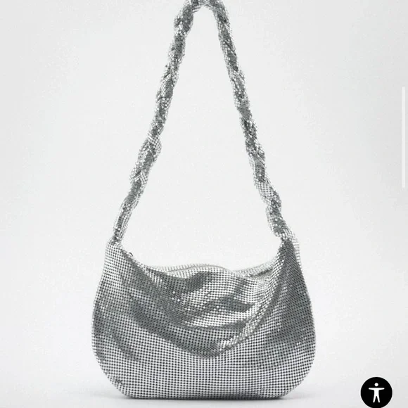 Zara sparkly shoulder bag - Picture 2 of 10